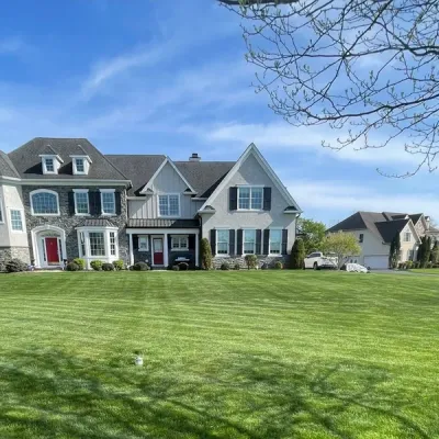 house with nice lawn